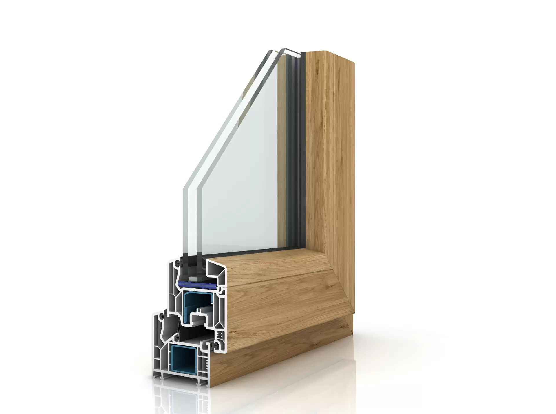 PWV70W оконный и дверной профиль U-PVC