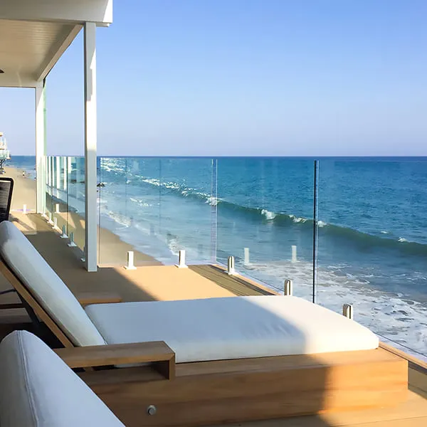 Бескаркасные перила