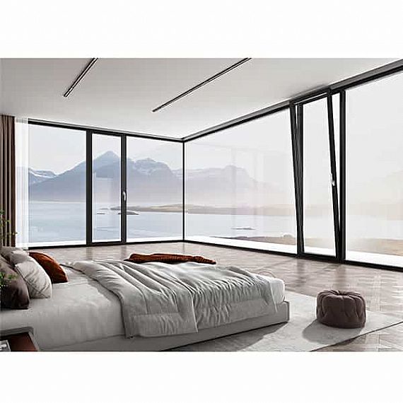 Алюминиевая поворотно-откидная дверь TGT70