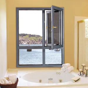 TGN90 Алюминиевое поворотно-откидное окно с открывающимся...