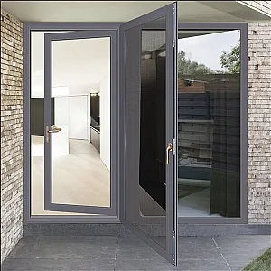 TG108 Наружная алюминиевая створчатая дверь
