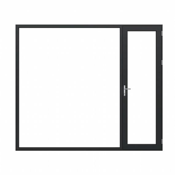 Алюминиевая створчатая дверь с шумоподавлением TG75