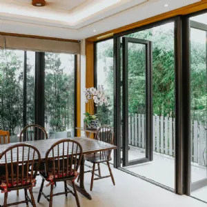 TGT70 Стильная алюминиевая створчатая дверь