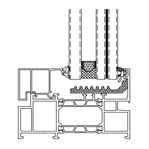 Алюминиевое фиксированное окно TGT23AF